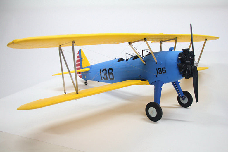 Dynam 1.3m Stearman PT-17 Blue 4S RC Biplane