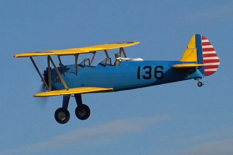 Dynam 1.3m Stearman PT-17 Blue 4S RC Biplane