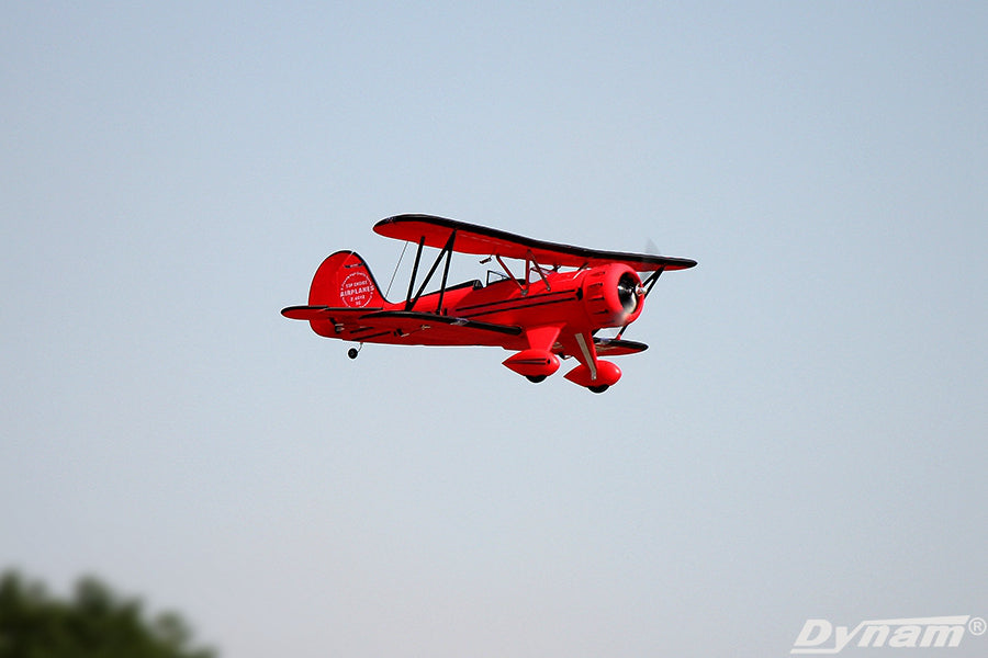 Dynam Red 1.3m Waco YMF-5D V2 4S RC Biplane Wingspan