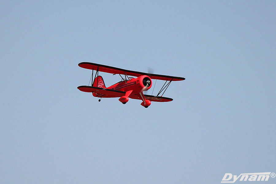 Dynam Red 1.3m Waco YMF-5D V2 4S RC Biplane Wingspan