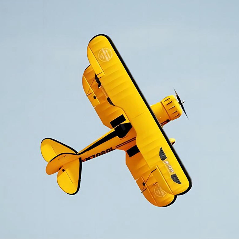 Dynam Yellow Waco YMF-5D V2  4S RC Biplane 1.3m Wingspan