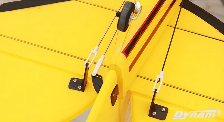 Dynam Yellow Waco YMF-5D V2  4S RC Biplane 1.3m Wingspan