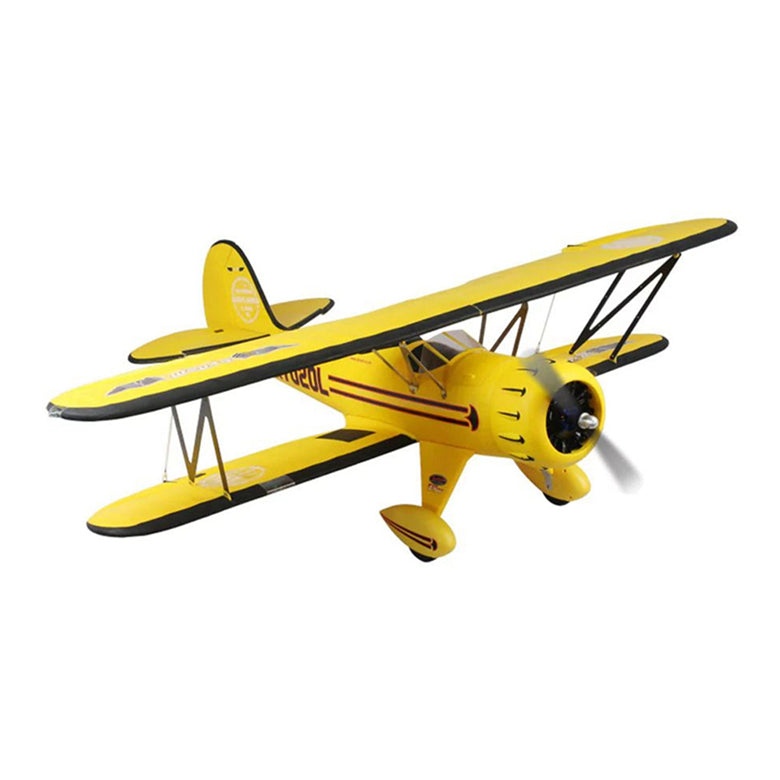 Dynam Yellow Waco YMF-5D V2  4S RC Biplane 1.3m Wingspan