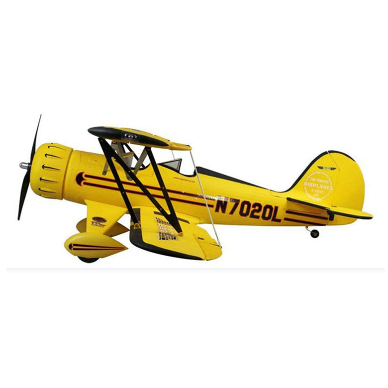 Dynam Yellow Waco YMF-5D V2  4S RC Biplane 1.3m Wingspan