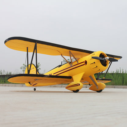 Dynam Yellow Waco YMF-5D V2  4S RC Biplane 1.3m Wingspan