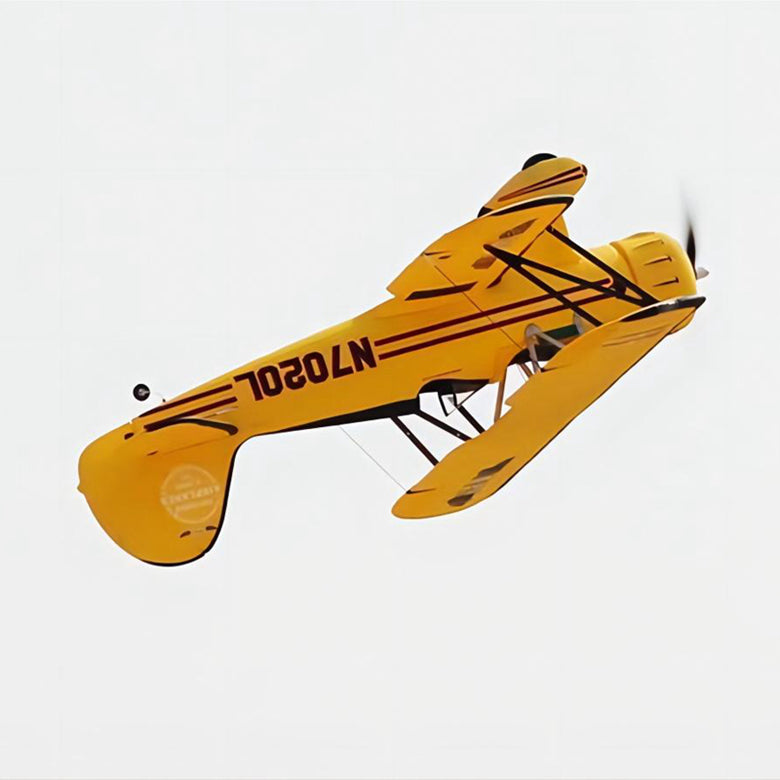 Dynam Yellow Waco YMF-5D V2  4S RC Biplane 1.3m Wingspan