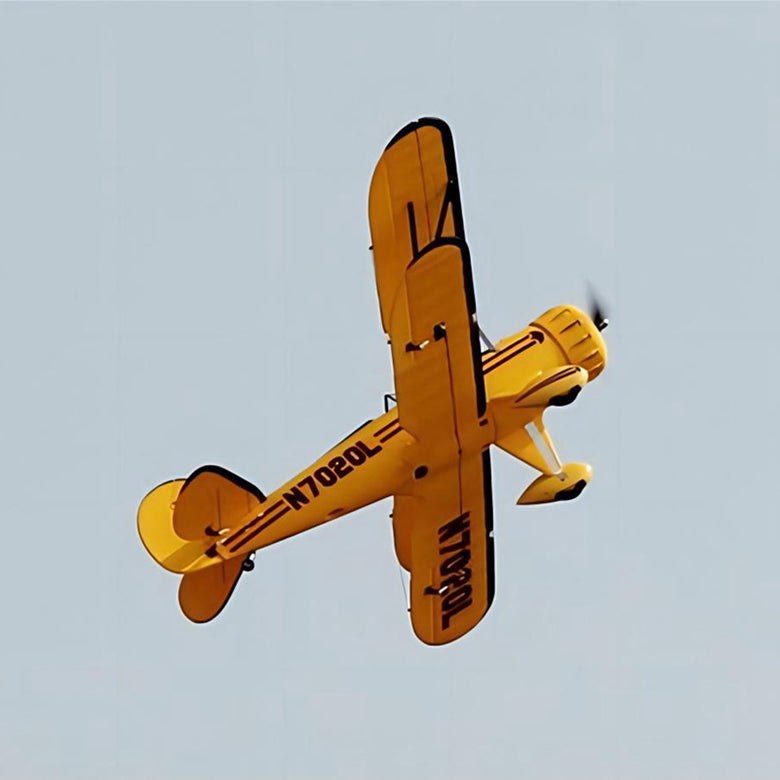 Dynam Yellow Waco YMF-5D V2  4S RC Biplane 1.3m Wingspan