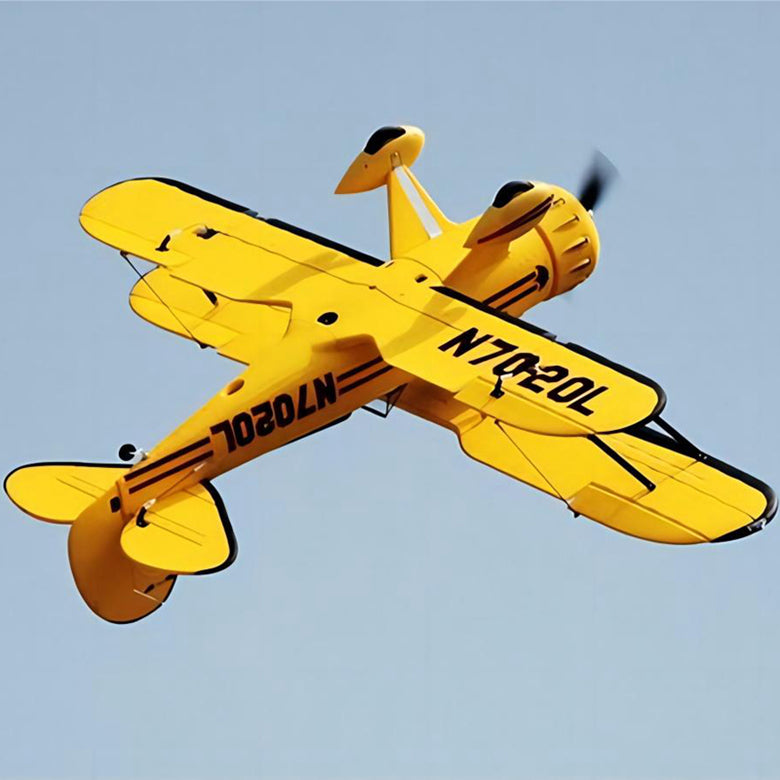 Dynam Yellow Waco YMF-5D V2  4S RC Biplane 1.3m Wingspan