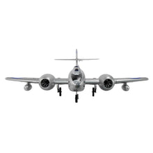 Dynam Gloster Meteor F8 V2 Silver 6S 12-Blade Twin Inrunner 70mm EDF RC Jet w/ Flaps