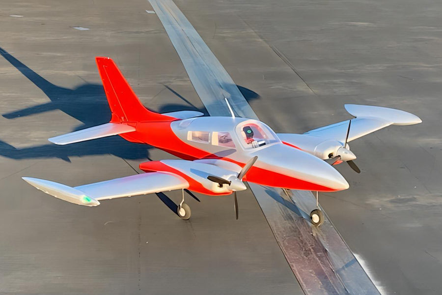 Dynam Cessna 310 Grand Cruiser V2 Red Twin Motor RC Scale Airplane 1.3m