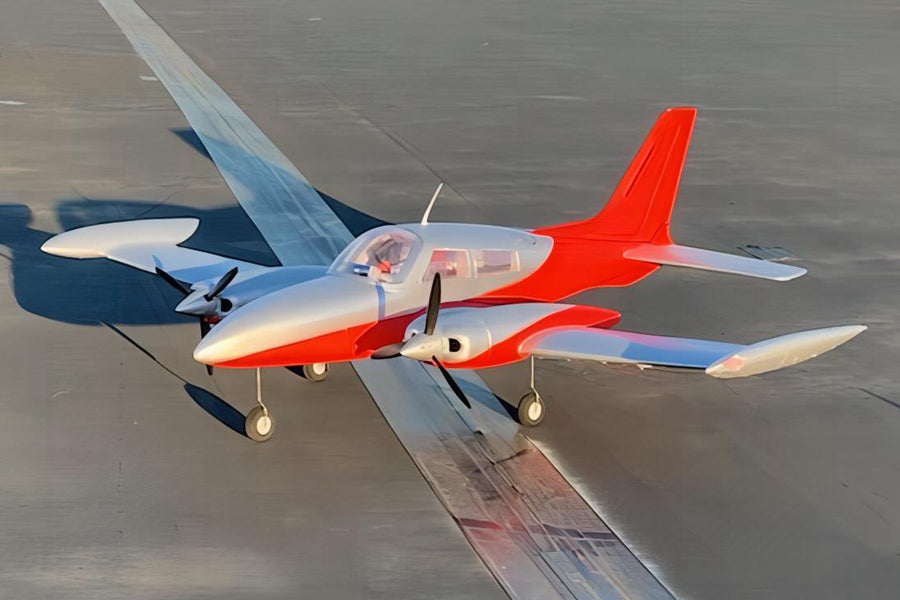 Dynam Cessna 310 Grand Cruiser V2 Red Twin Motor RC Scale Airplane 1.3m