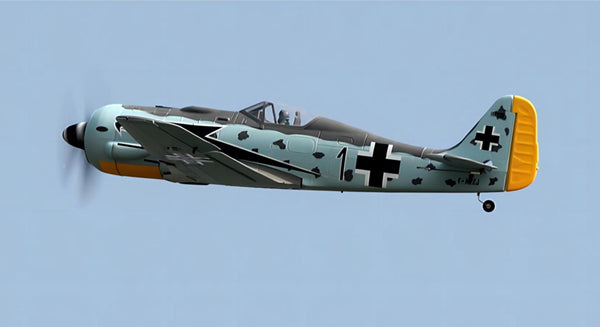 Dynam 1.3m Focke Wulf FW-190 V3 4S RC Warbird w/ Flaps