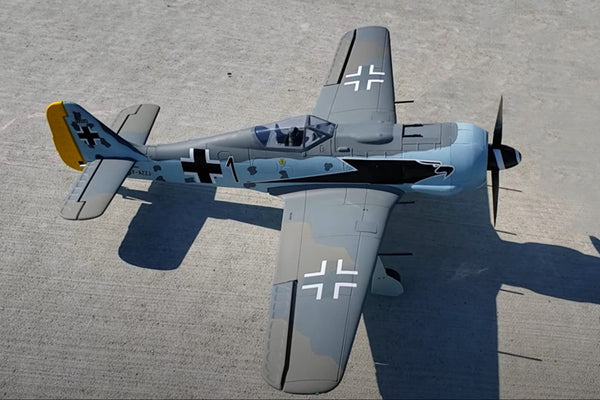 Dynam 1.3m Focke Wulf FW-190 V3 4S RC Warbird w/ Flaps