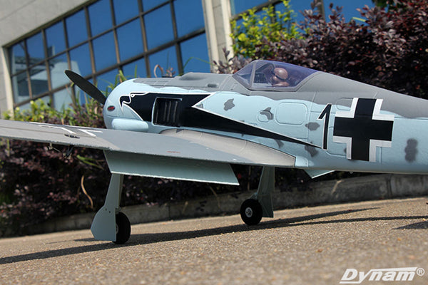 Dynam 1.3m Focke Wulf FW-190 V3 4S RC Warbird w/ Flaps