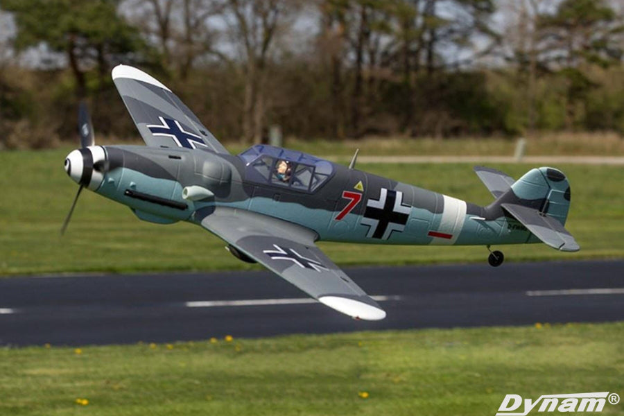 Dynam 1.3m Messerschmitt BF-109 V2 4S RC Warbird w/ Flaps