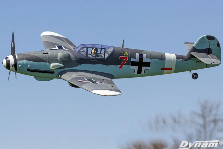 Dynam 1.3m Messerschmitt BF-109 V2 4S RC Warbird w/ Flaps