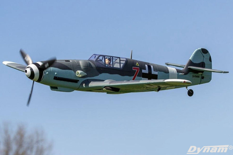 Dynam 1.3m Messerschmitt BF-109 V2 4S RC Warbird w/ Flaps