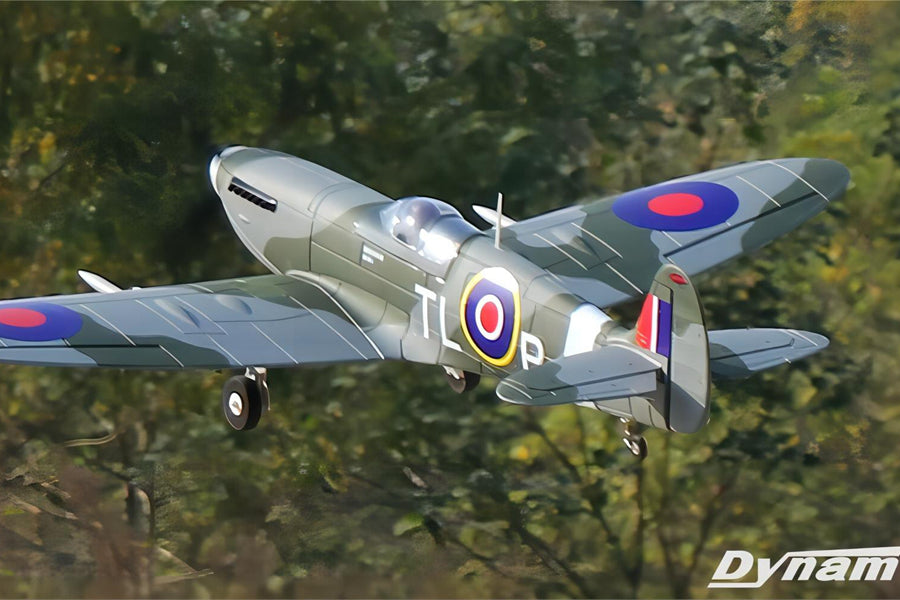 Dynam 1.2m Supermarine Spitfire V3 RC Warbird w/ Flaps
