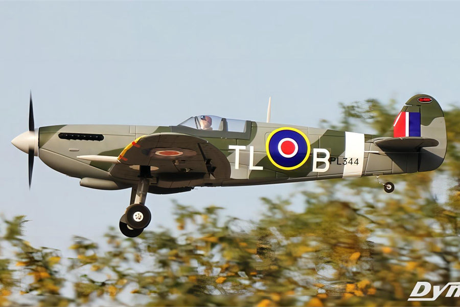 Dynam 1.2m Supermarine Spitfire V3 RC Warbird w/ Flaps