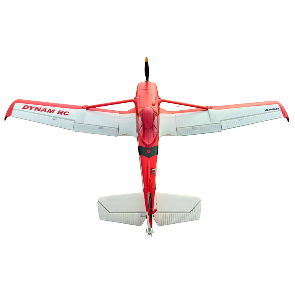 Dynam 1.5m Cessna 188 Crop Duster V2 Red 4S RC Scale Airplane w/ Flaps