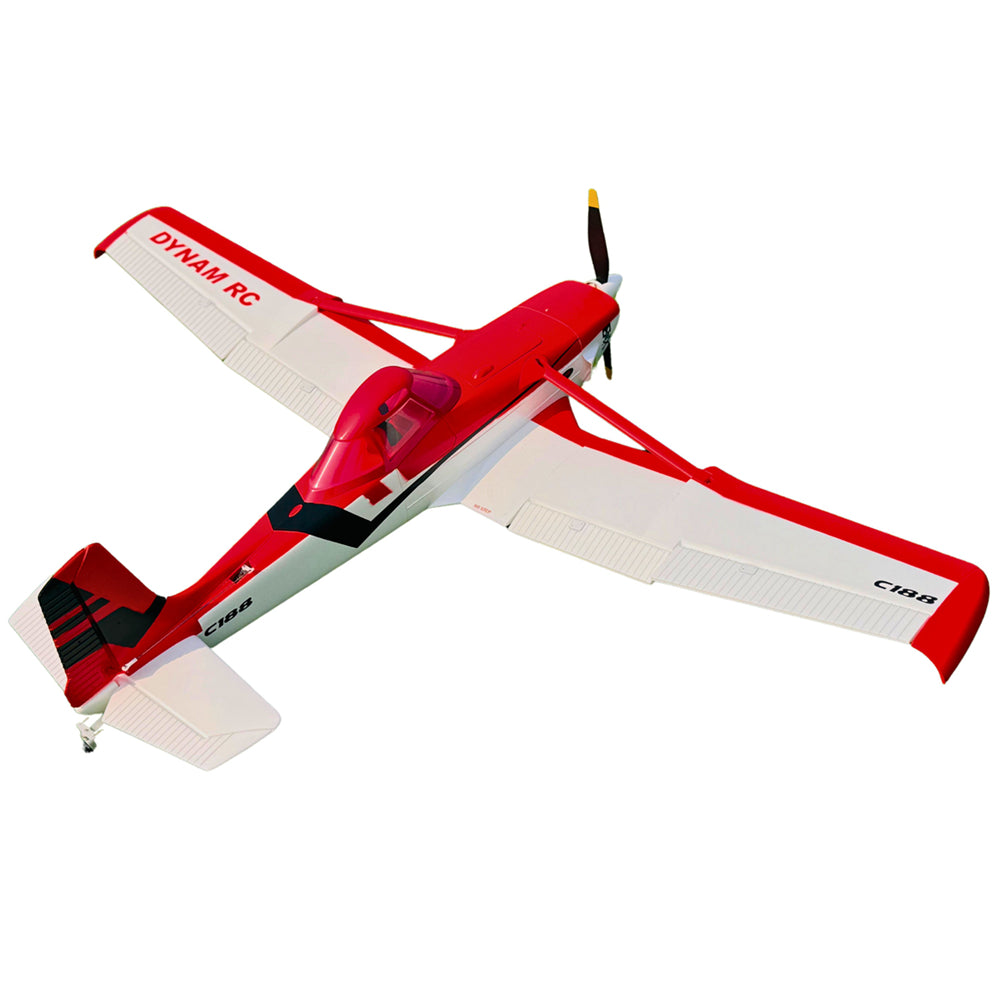 Dynam 1.5m Cessna 188 Crop Duster V2 Red 4S RC Scale Airplane w/ Flaps