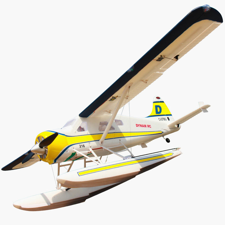 Dynam DHC-2 Beaver V2 Blue 4S Sea/Land STOL RC Float Plane 1.5m w/ Flaps
