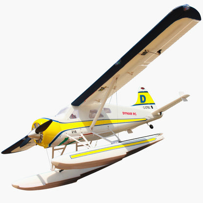 Dynam DHC-2 Beaver V2 Blue 4S Sea/Land STOL RC Float Plane 1.5m w/ Flaps