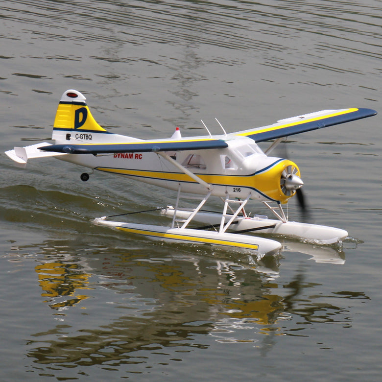 Dynam DHC-2 Beaver V2 Blue 4S Sea/Land STOL RC Float Plane 1.5m w/ Flaps