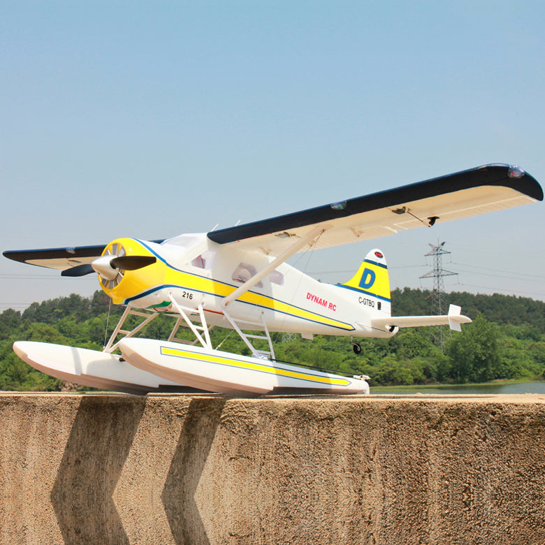 Dynam DHC-2 Beaver V2 Blue 4S Sea/Land STOL RC Float Plane 1.5m w/ Flaps