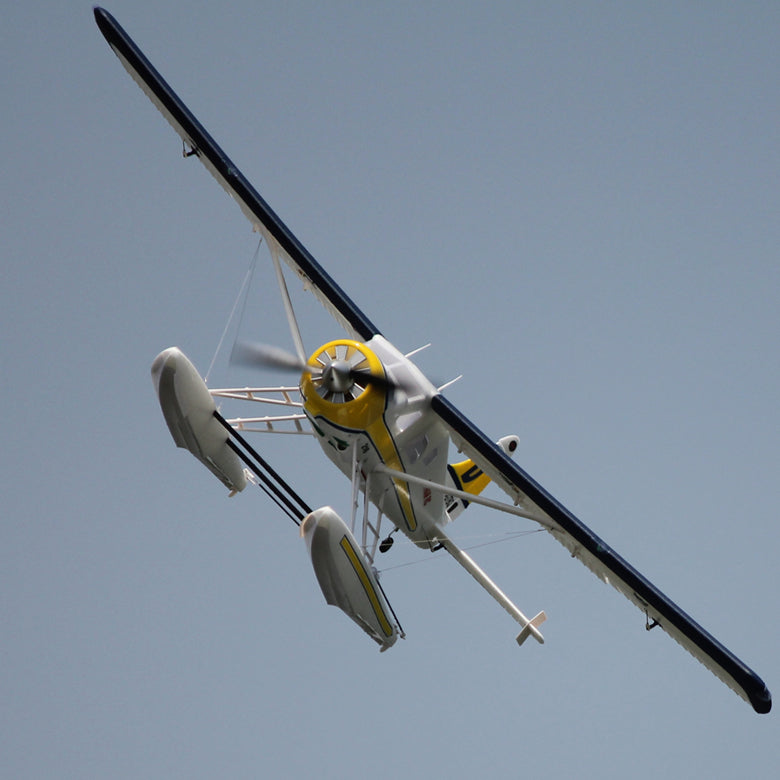 Dynam DHC-2 Beaver V2 Blue 4S Sea/Land STOL RC Float Plane 1.5m w/ Flaps