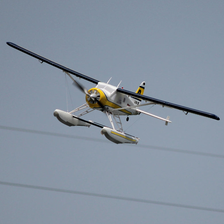 Dynam DHC-2 Beaver V2 Blue 4S Sea/Land STOL RC Float Plane 1.5m w/ Flaps