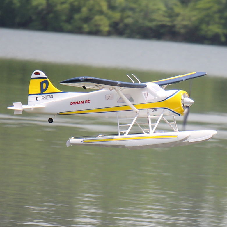 Dynam DHC-2 Beaver V2 Blue 4S Sea/Land STOL RC Float Plane 1.5m w/ Flaps