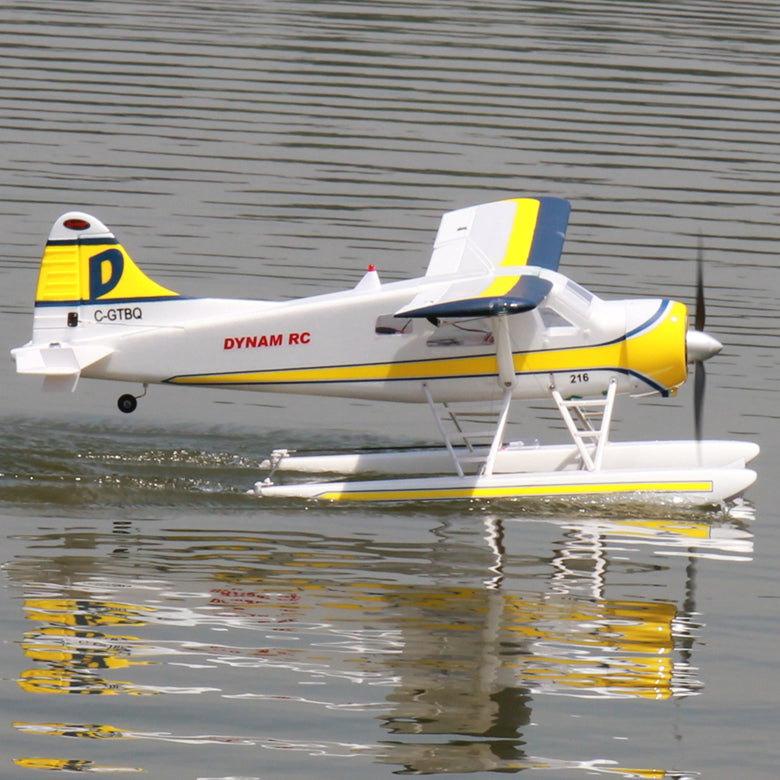 Dynam DHC-2 Beaver V2 Blue 4S Sea/Land STOL RC Float Plane 1.5m w/ Flaps
