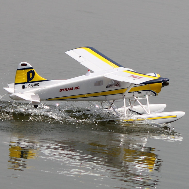 Dynam DHC-2 Beaver V2 Blue 4S Sea/Land STOL RC Float Plane 1.5m w/ Flaps