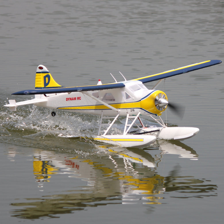 Dynam DHC-2 Beaver V2 Blue 4S Sea/Land STOL RC Float Plane 1.5m w/ Flaps