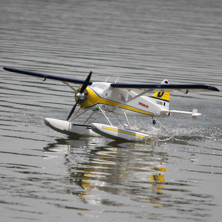 Dynam DHC-2 Beaver V2 Blue 4S Sea/Land STOL RC Float Plane 1.5m w/ Flaps