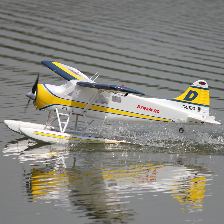 Dynam DHC-2 Beaver V2 Blue 4S Sea/Land STOL RC Float Plane 1.5m w/ Flaps