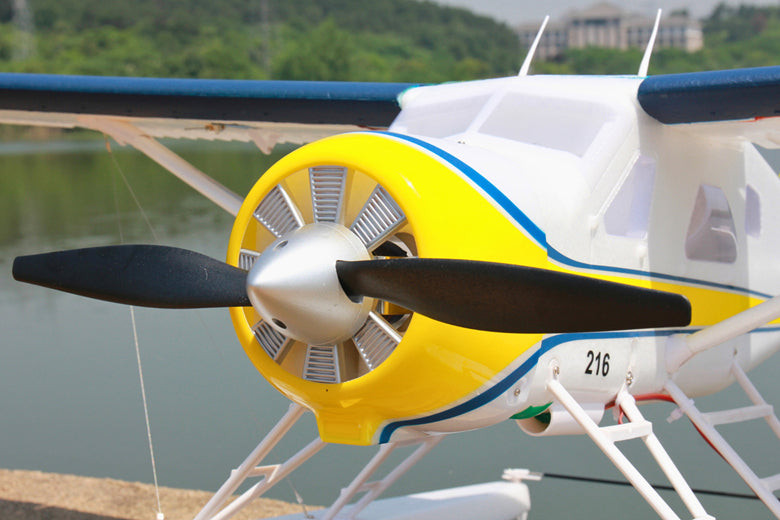 Dynam DHC-2 Beaver V2 Blue 4S Sea/Land STOL RC Float Plane 1.5m w/ Flaps