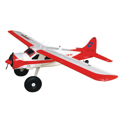 Dynam DHC-2 Beaver V2 Red 4S Sea/Land STOL RC Float Plane 1.5m w/ Flaps