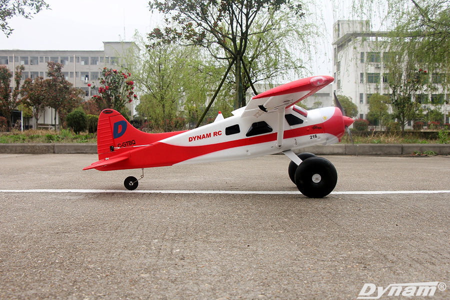 Dynam DHC-2 Beaver V2 Red 4S Sea/Land STOL RC Float Plane 1.5m w/ Flaps