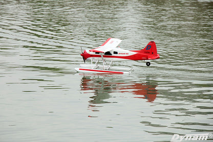 Dynam DHC-2 Beaver V2 Red 4S Sea/Land STOL RC Float Plane 1.5m w/ Flaps