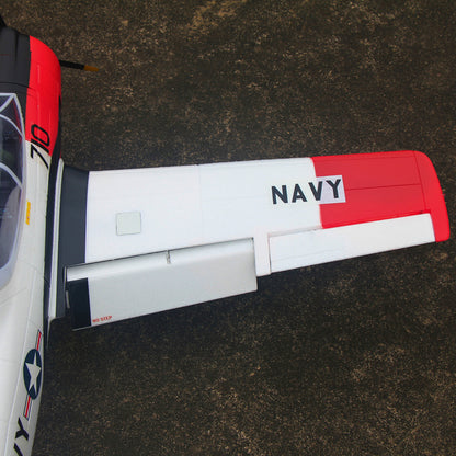 Dynam T-28 Trojan V2 Red 4S RC Warbird 1.3m w/ Flaps