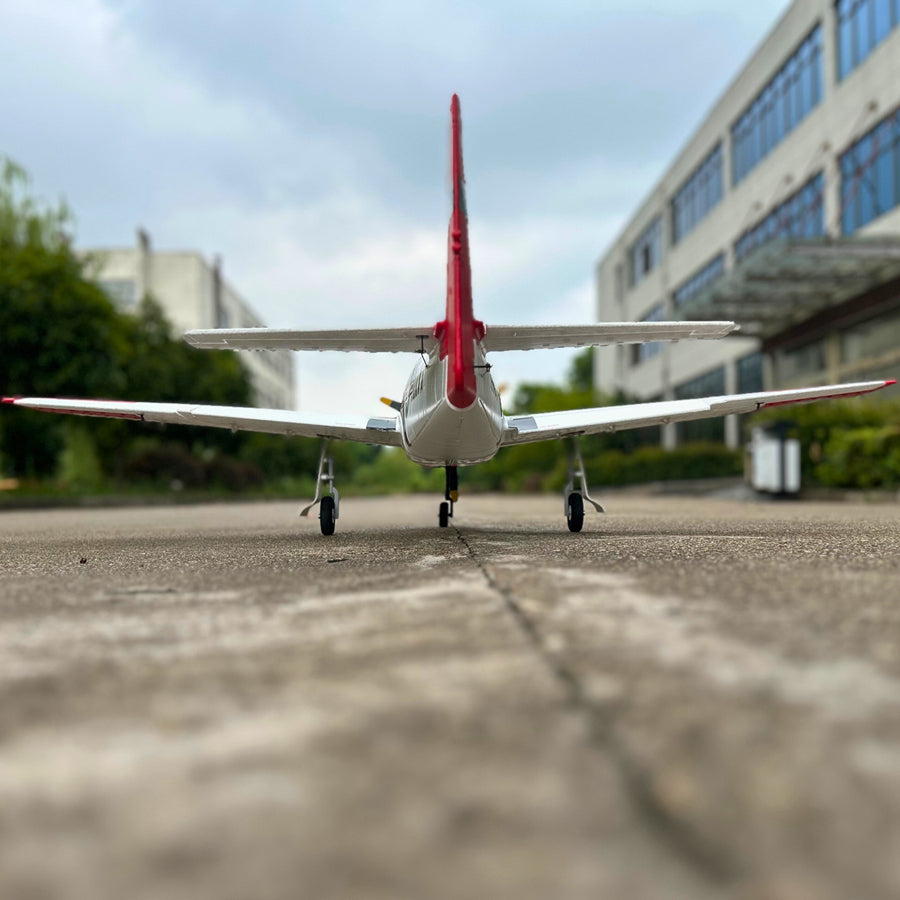 Dynam T-28 Trojan V2 Red 4S RC Warbird 1.3m w/ Flaps