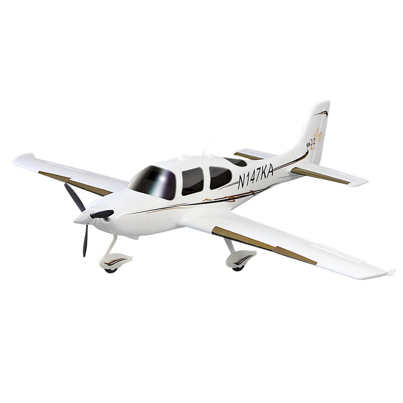 Dynam Cirrus SR22 V3 White Trainer 3S/4S  RC Scale Aircraft 1.4m