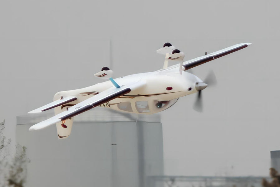 Dynam Cirrus SR22 V3 White Trainer 3S/4S  RC Scale Aircraft 1.4m