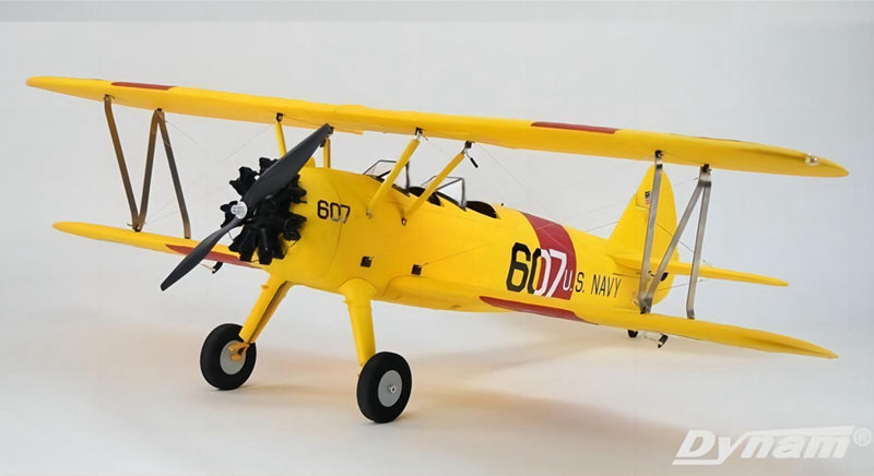 Dynam Stearman PT-17 Yellow 4S RC Biplane 1.3m Wingspan