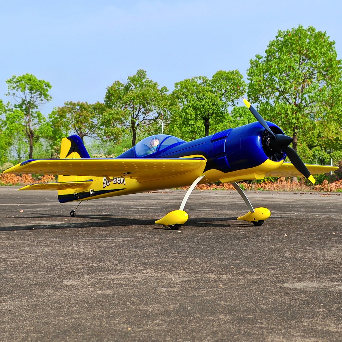 Dynam 1.2m 3D Sport Sukhoi SU-26M V2 Blue 4S Aerobatic RC Plane