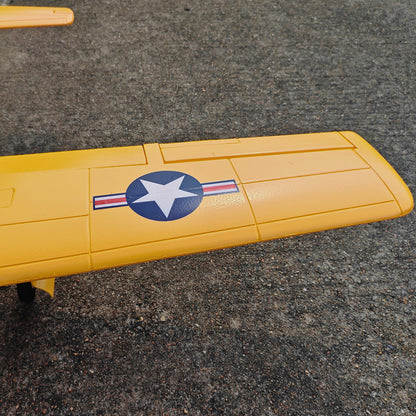 Dynam T-28 Trojan V2 Yellow 4S RC Warbird 1.3m w/ Flaps