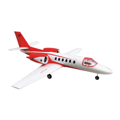 Dynam Cessna 550 Turbo Jet V2 Red 4S 64mm EDF RC Jet w/ Flaps