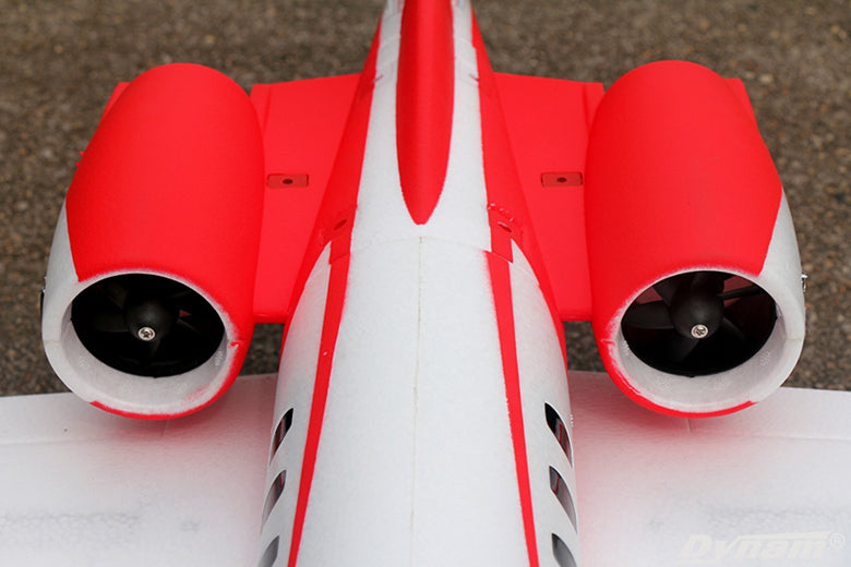 Dynam Cessna 550 Turbo Jet V2 Red 4S 64mm EDF RC Jet w/ Flaps